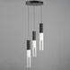 Reeds LED 11.75 inch Black Multi-Light Pendant Ceiling Light