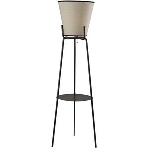 Zeek 63 inch 150.00 watt Black Shelf Floor Lamp Portable Light