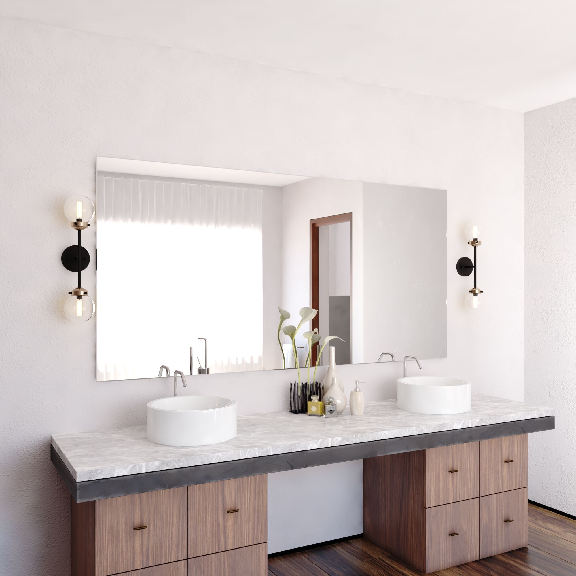 Orbit LED 5 inch Muted Brass and Oil Rubbed Bronze Wall Light in 2