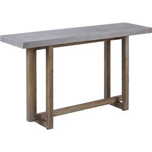 Merrell 63 X 16 inch Polished Concrete with Atlantic Brushed Console Table