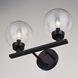 Lander LED 15 inch Matte Black Bathroom Light Wall Light in 2