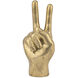 Peace Sign Antique Brass Decorative Object