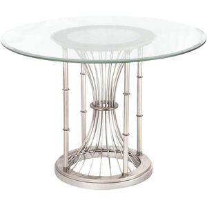 Bal Harbour 42 inch Pearl Silver Dining Table, Dining Table