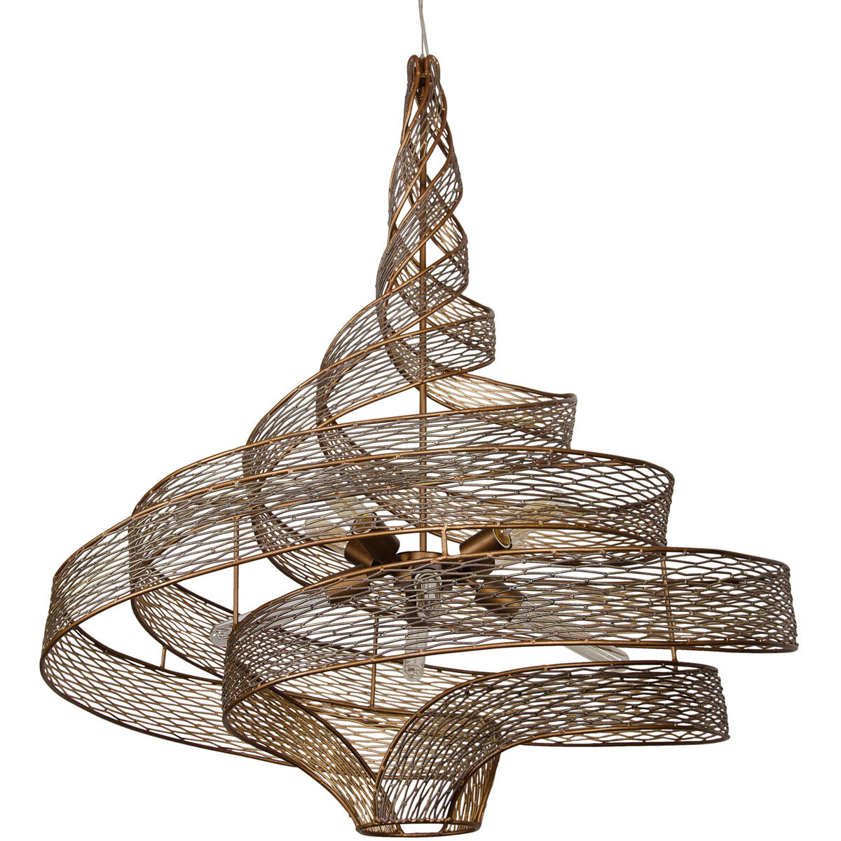 Flow 8 Light 36 inch Hammered Ore Pendant Ceiling Light