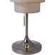 Lollipop 31 inch 14 watt Black Nickel Table Lamp Portable Light