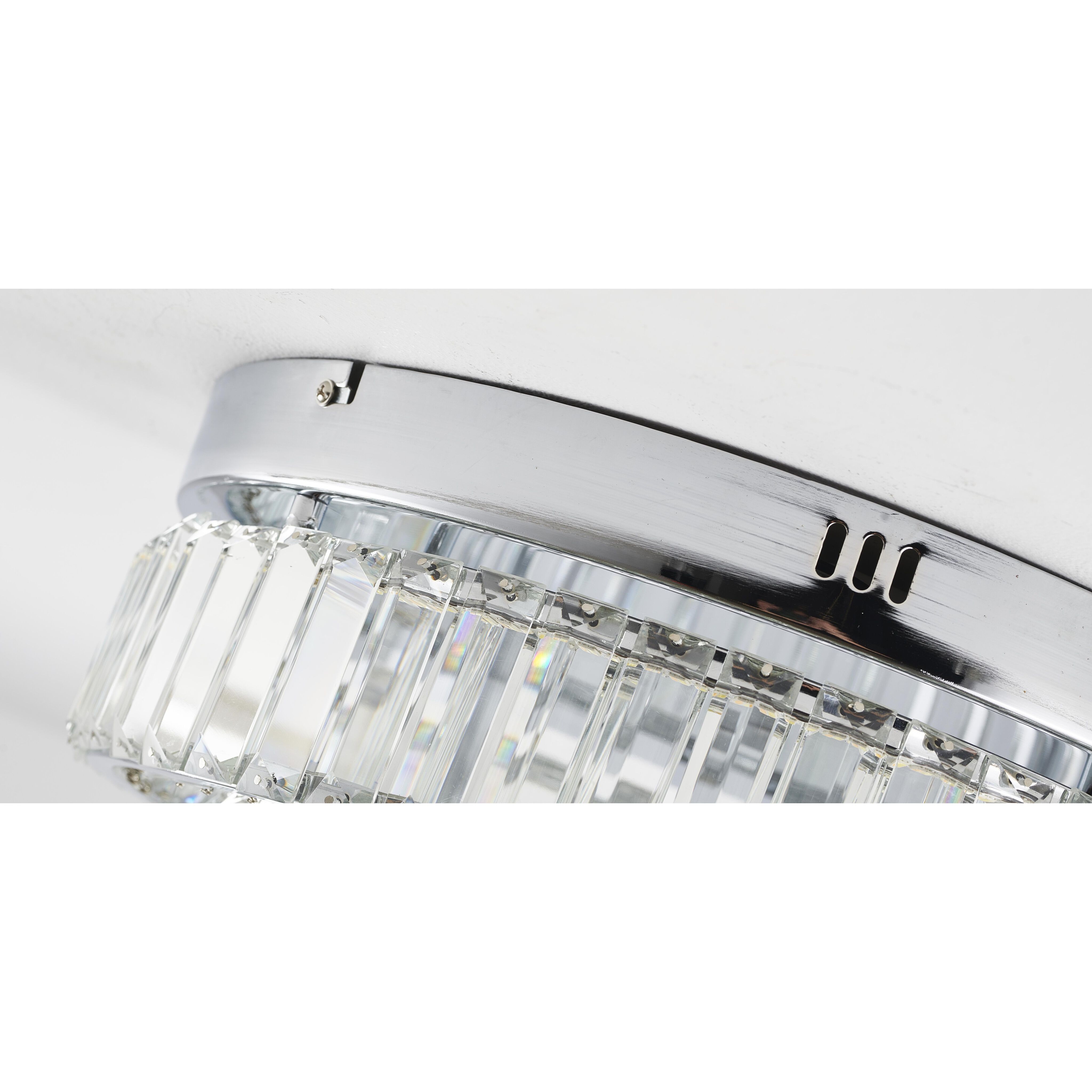 Canada LED 15.75 inch Chrome Flush Mount Ceiling Light