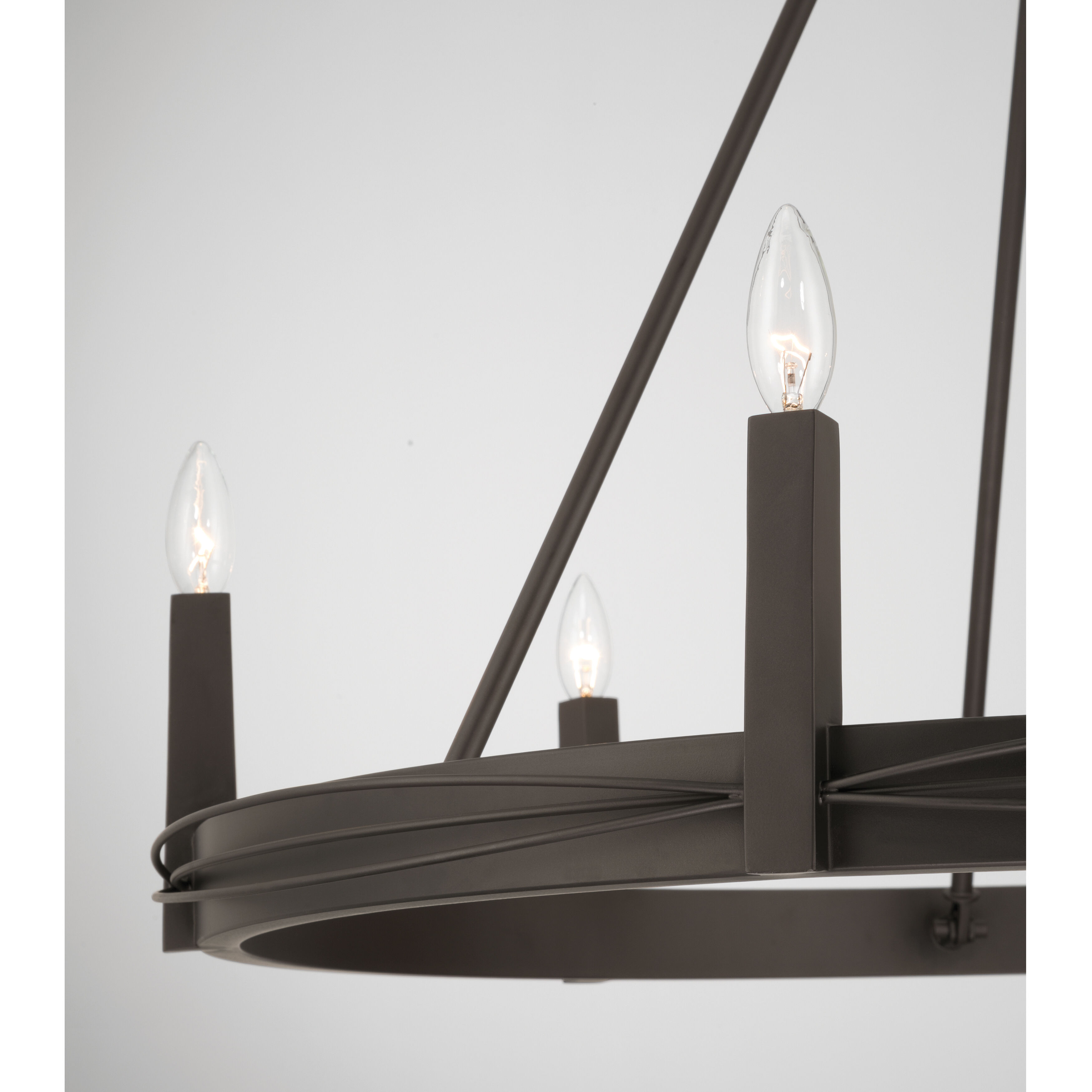 Dalvor 6 Light 36 inch Dark Bronze Pendant Ceiling Light