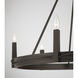Dalvor 6 Light 36 inch Dark Bronze Pendant Ceiling Light