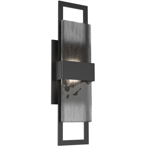 Sasha LED Textured Black Outdoor Sconce