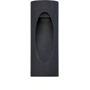 Cascades LED 24 inch Black Outdoor Wall Sconce