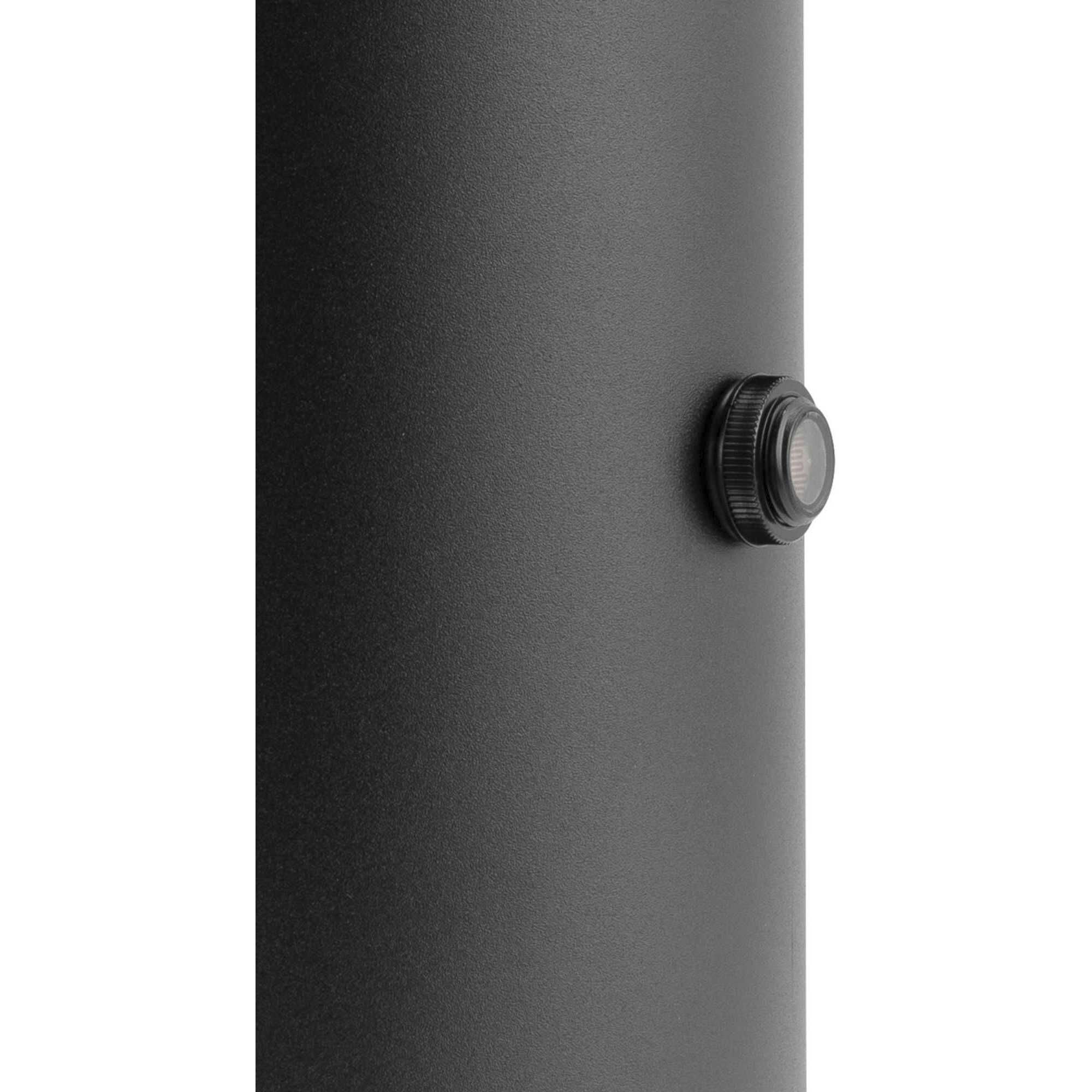 CYL RNDS Outdoor Wall Lantern in Black, Progress LED
