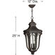 Trafalgar LED 12 inch Mocha Outdoor Hanging Lantern