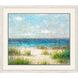 Waterside Collection Whitewash Distressed Wood With Ribbed Face Framed Art