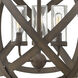 Open Air Carson 3 Light 18.5 inch Vintage Iron Outdoor Hanging in Non-LED