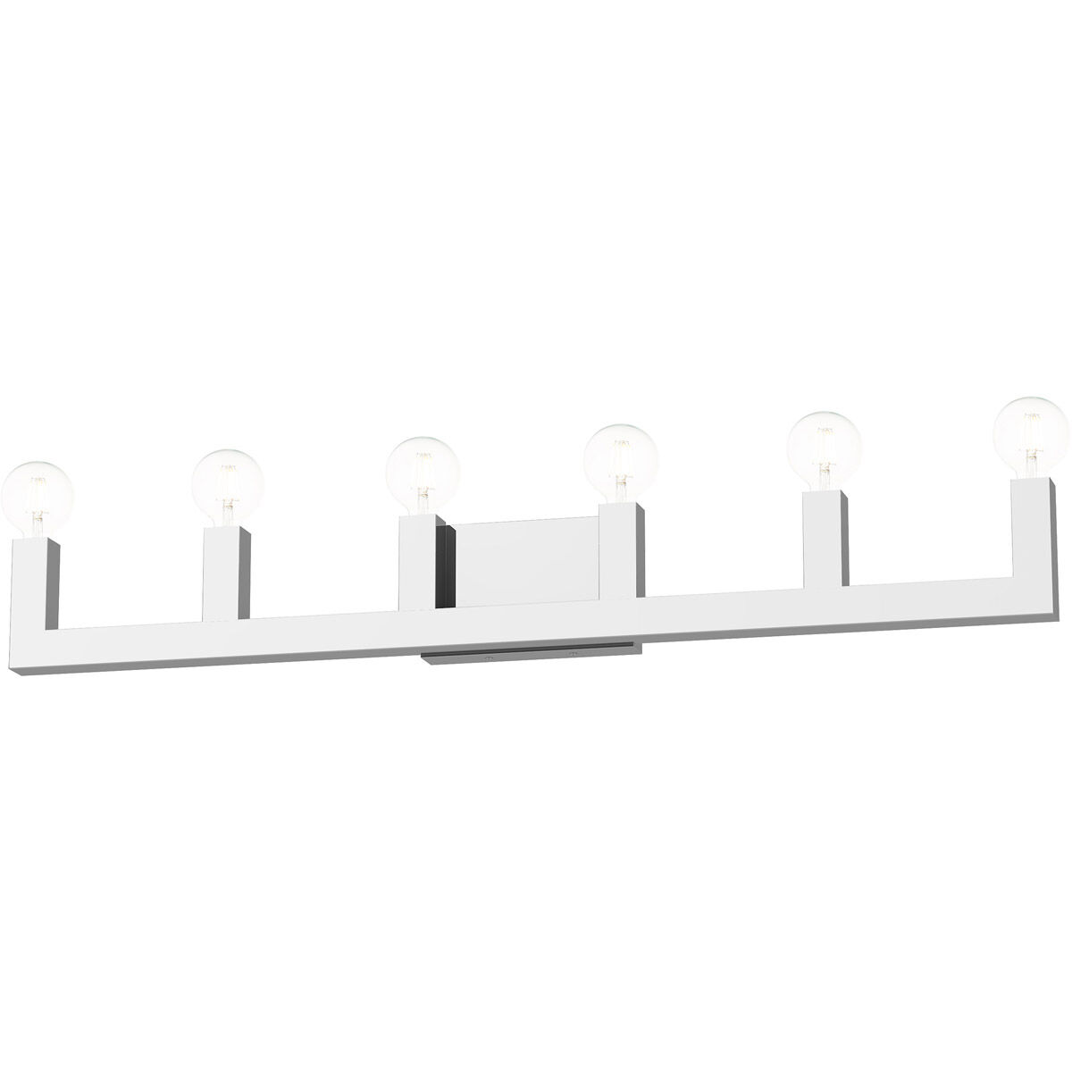 Solna 6 Light 44 inch Polished Chrome Vanity Sconce Wall Light