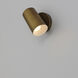 Spot Light LED 6.5 inch Natural Aged Brass Outdoor Wall Mount