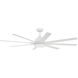 Rush 65 inch White Ceiling Fan (Blades Included)