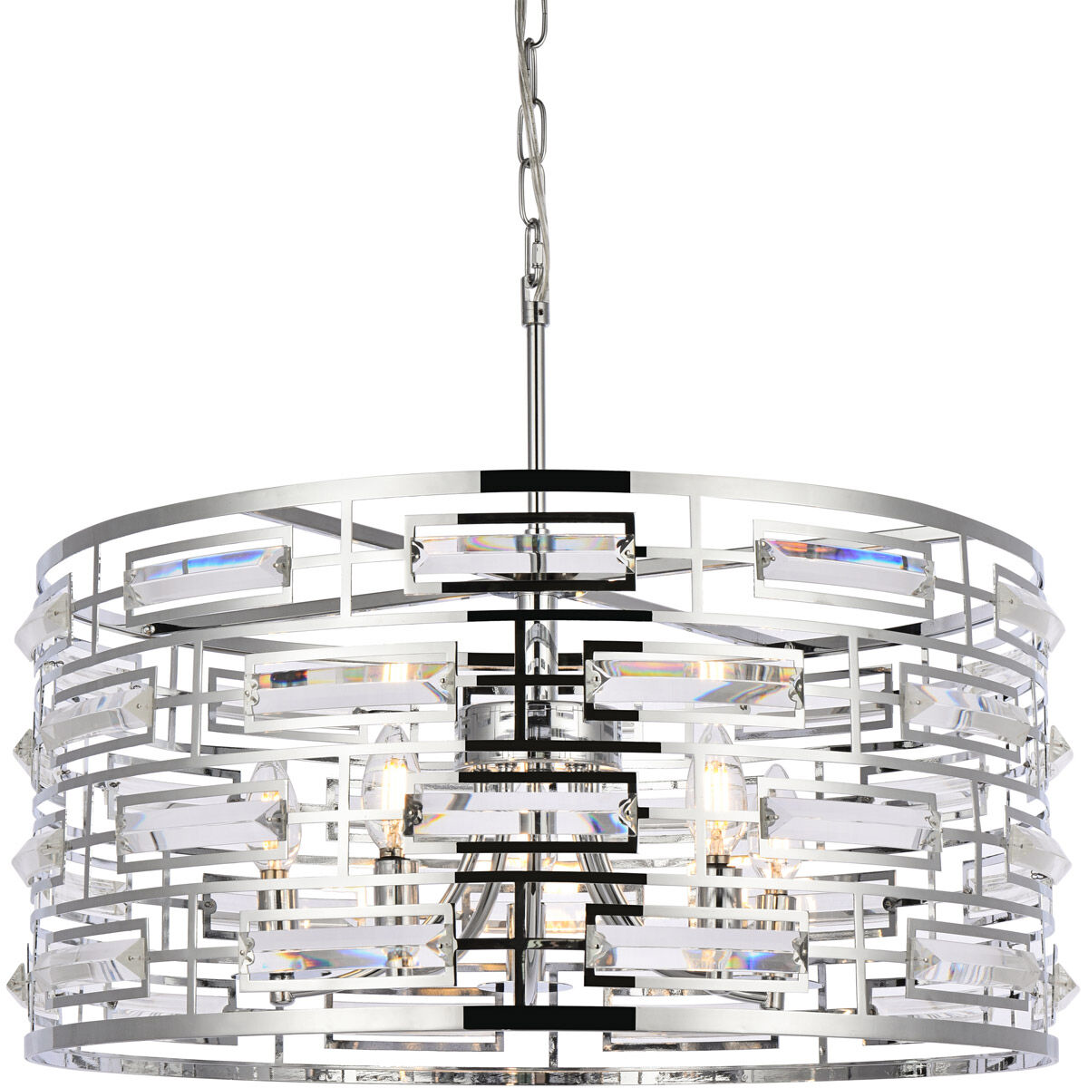 Kennedy 5 Light 24 inch Chrome Pendant Ceiling Light