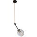Organic LED 6.25 inch Vintage Brass Pendant Ceiling Light
