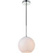 Huntington 1 Light 8 inch Chrome Pendant Ceiling Light