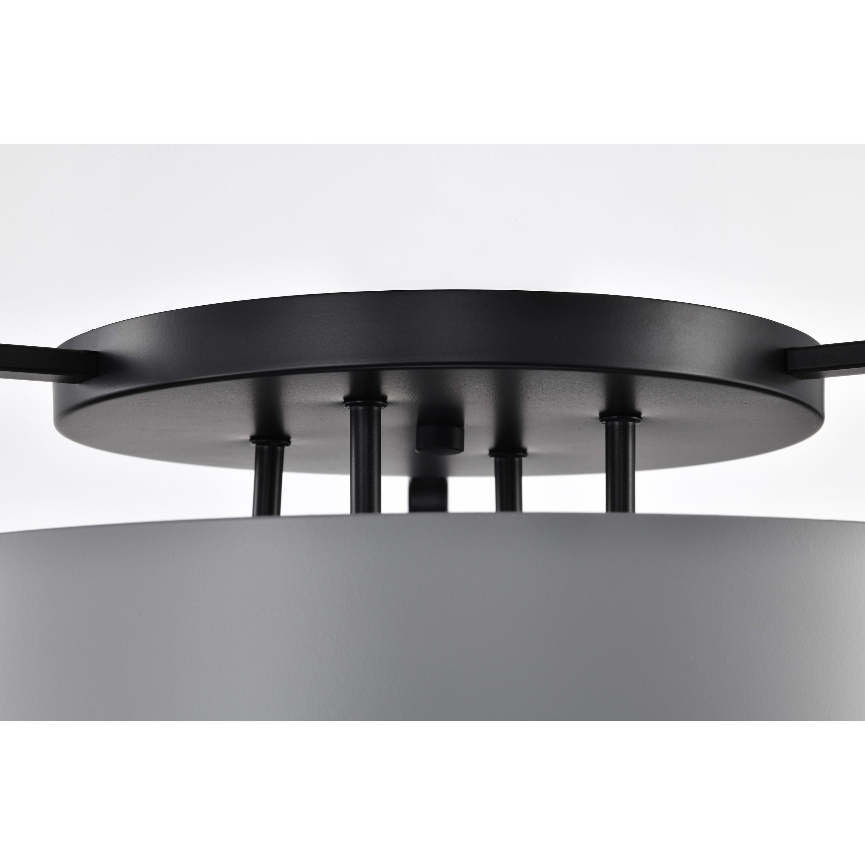 Altos 4 Light 18 inch Matte Gray Semi Flush Mount Ceiling Light
