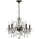 Butler 5 Light 24 inch English Bronze Chandelier Ceiling Light in Clear Hand Cut