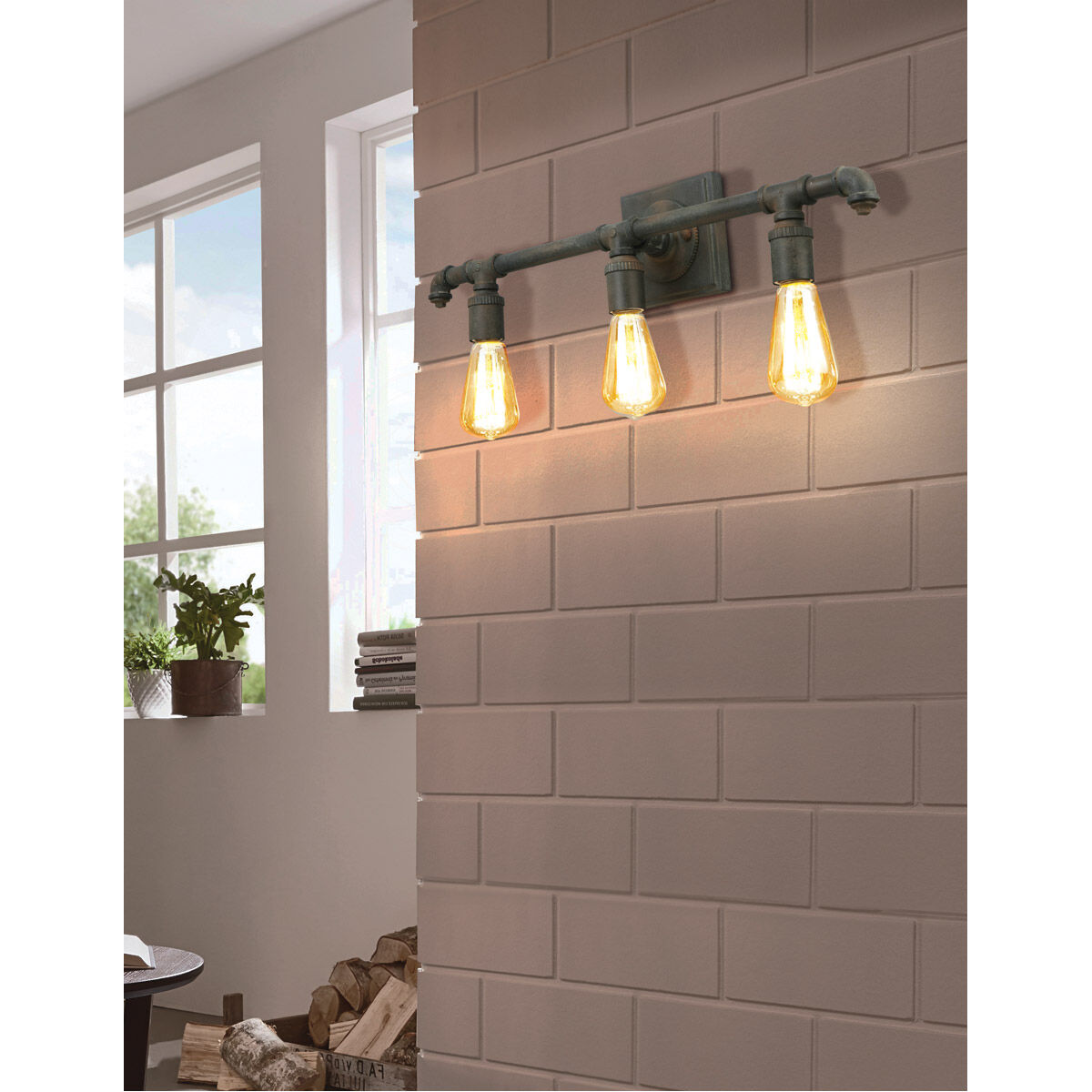 Wymer 3 Light 23.11 inch Zinc Bath Vanity Wall Light