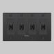 4G Toggle 120-277 Black Light Switch