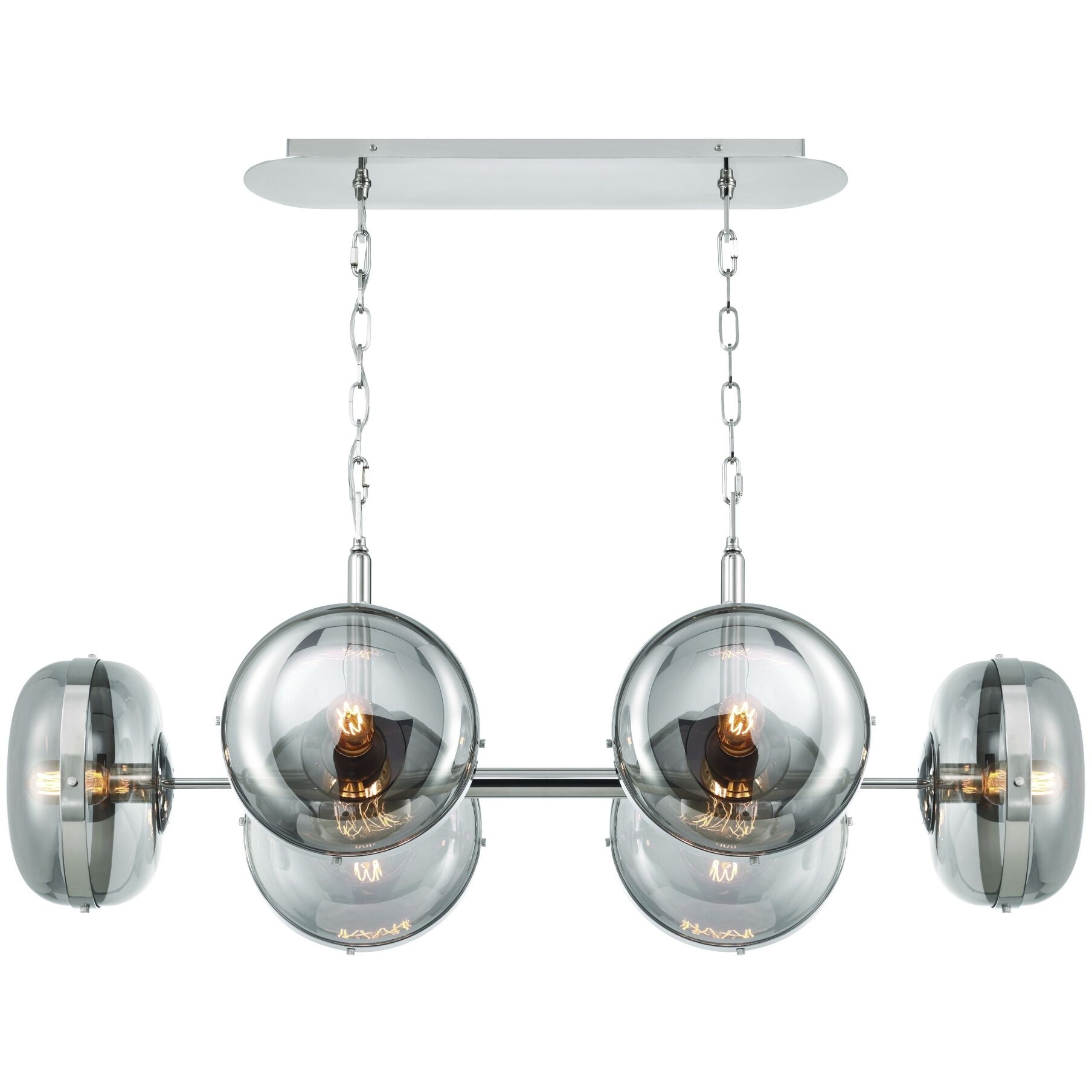 Nottingham 6 Light 21 inch Polished Nickel Chandelier Ceiling Light
