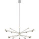Sean Lavin Lody LED 48 inch Polished Nickel Chandelier Ceiling Light, Integrated LED