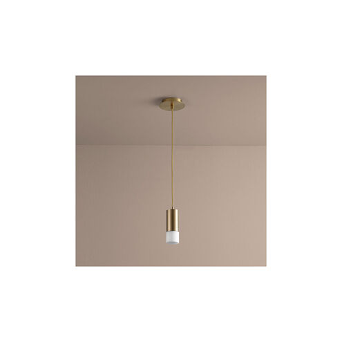 Magneta 1 Light 3 inch Aged Brass Pendant Ceiling Light