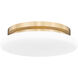 Soleil 1 Light 12 inch Modern Gold Flush Mount Ceiling Light