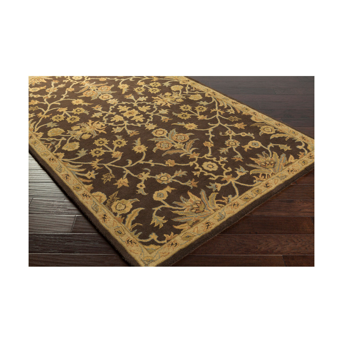 Caesar 144 X 108 inch Brown and Brown Area Rug, Wool