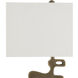 Mithra 29 inch 100 watt Antique Brass and Black Table Lamp Portable Light
