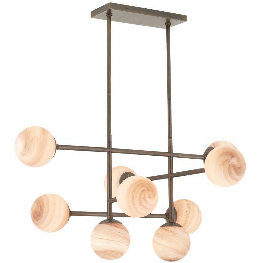 Hadden 9 Light 36 inch Bronze Chandelier Ceiling Light