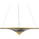 Canaan 3 Light 32 inch Gold Leaf/Distressed Black/Distressed White Chandelier Ceiling Light