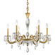 Signature Napoli 6 Light 28.1 inch Heirloom Gold Chandelier Ceiling Light, Schonbek Signature