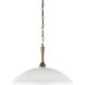 Delarosa 1 Light White Pendant Ceiling Light