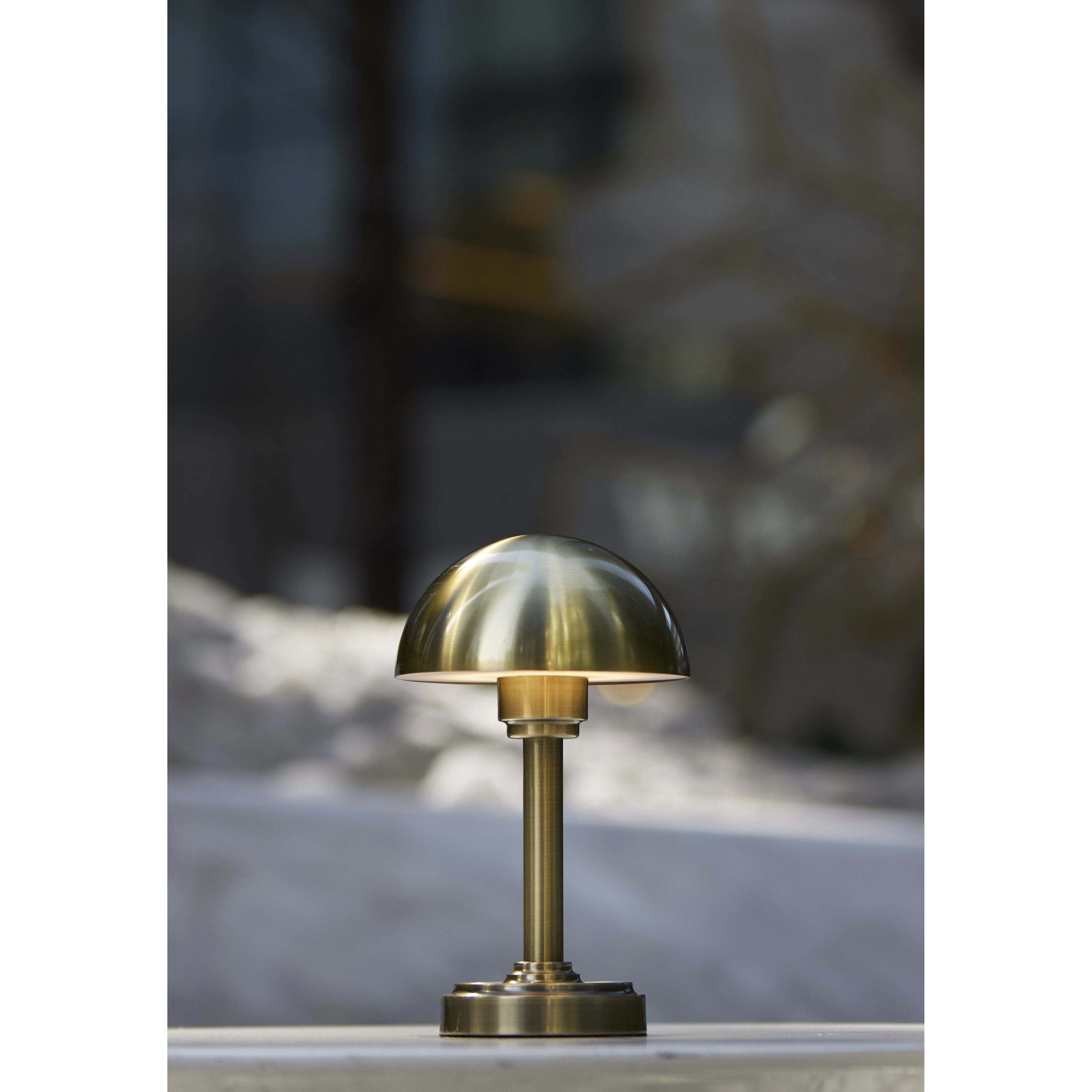 Ollie 12.5 inch 2.00 watt Antique Brass Cordless Table Lamp Portable Light