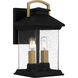 Henderson 2 Light 6.5 inch Earth Black Outdoor Lantern, Small