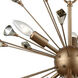 Sprigny 6 Light 25 inch Matte Gold Chandelier Ceiling Light