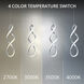 Interlace LED 11.75 inch Chrome Multi-Light Pendant Ceiling Light, dweLED