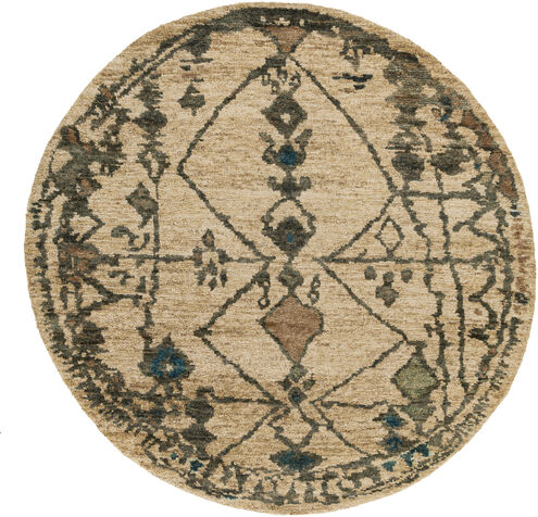Medina 96 X 96 inch Aqua Rug in 8 Ft Round, Round