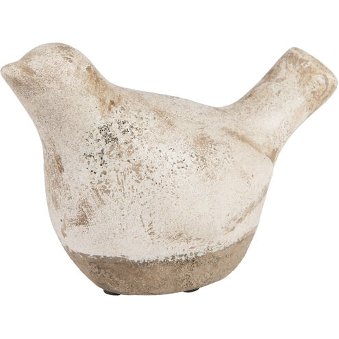 Leclair Off-White and Brown Bird, Medium