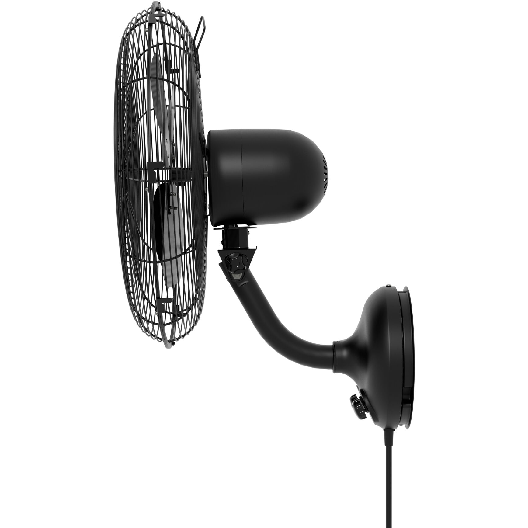 Classic W16 Matte Black Wall Fan