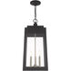 Oslo 3 Light 10.5 inch Black Outdoor Pendant Lantern