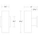 Cylinder LED 9.42 inch White Outdoor Wall Light