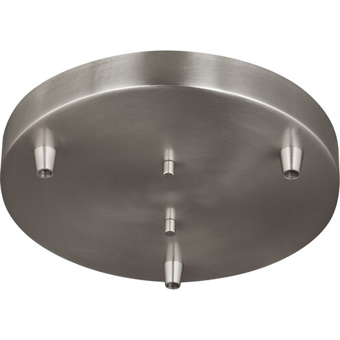 Multi-Port Canopy Brushed Nickel Pendant Cluster Canopy, 3-Port