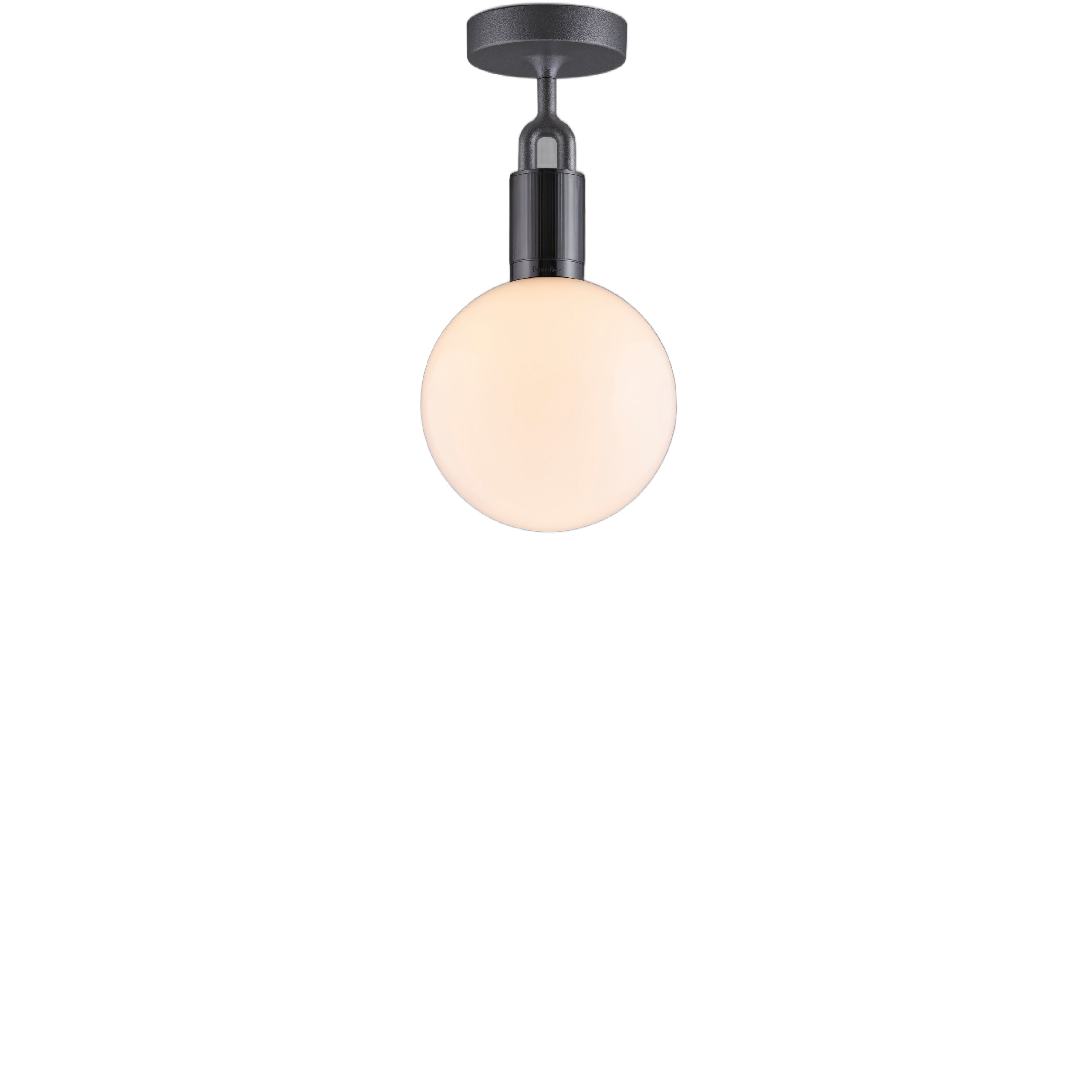 Forked LED 7.87 inch Gun Metal Flush Mount Ceiling Light