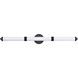 Kagen LED 37.58 inch Matte Black Bath Vanity Light Wall Light